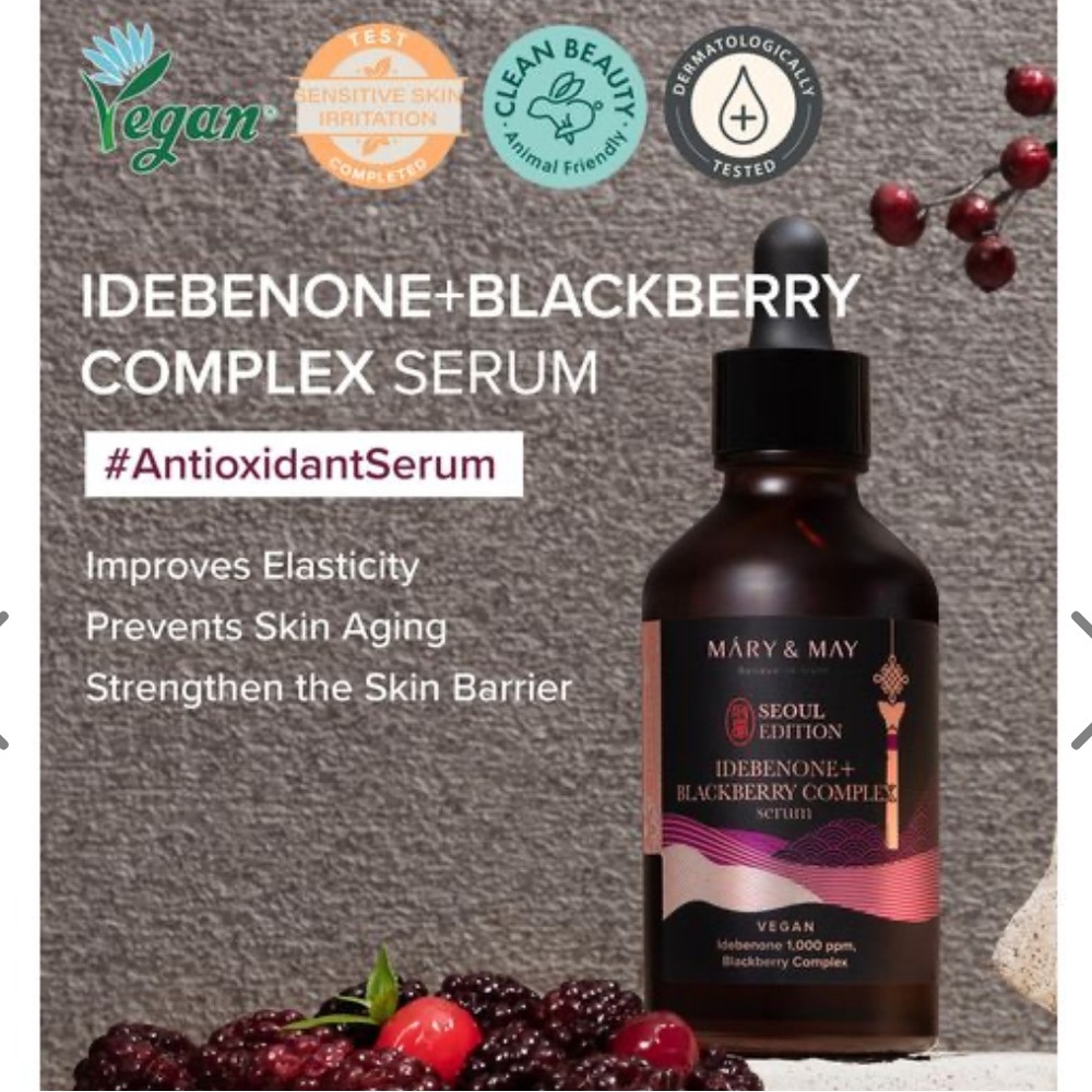 Mary & May Seoul Edition Idebenone + Blackberry Complex Serum - Picture 3 of 11